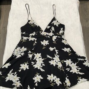 Forever 21 Black Floral Mini Dress